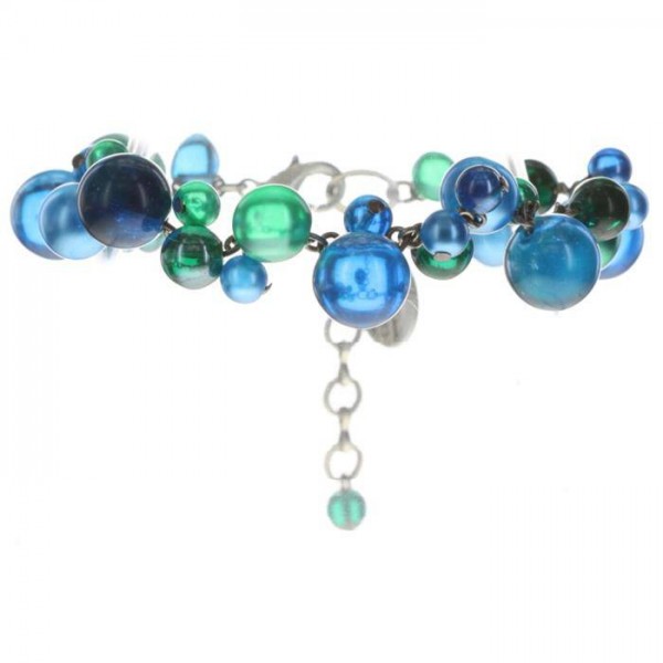 Konplott Caviar de Luxe Armband blau grün