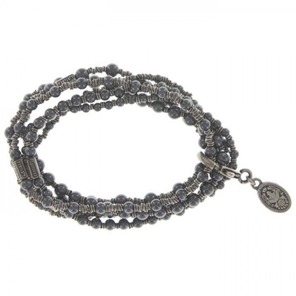 Konplott Pearl ´n´Ribbons schwarzes Armband