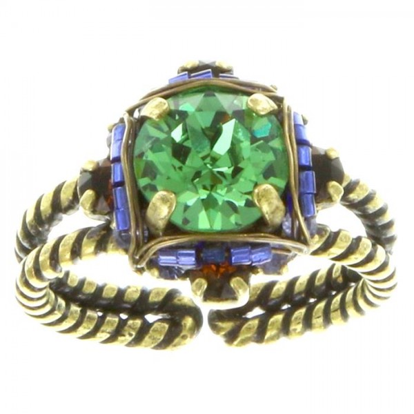 Konplott Byzantine kleiner Ring in multi und grün