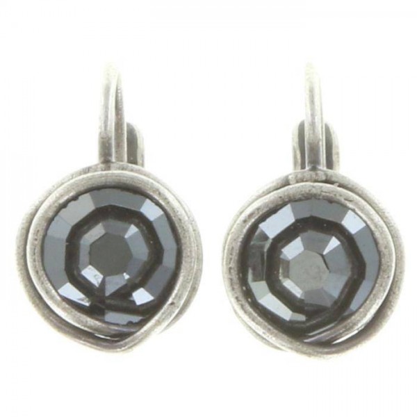 Konplott Sparkle Twist Ohrringe schwarz