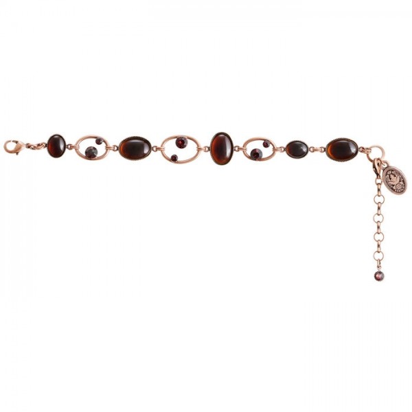 Konplott Oval in Concert Armband braun