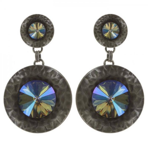 Konplott Rivoli Concave Ohrhänger blau lila