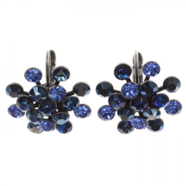 Magic Fireball Ohrringe von Konplott mit Swarovski Elements in blau multi