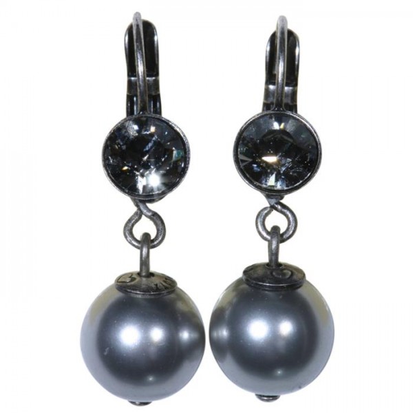 Konplott Pearl Shadow Ohrringe in grau