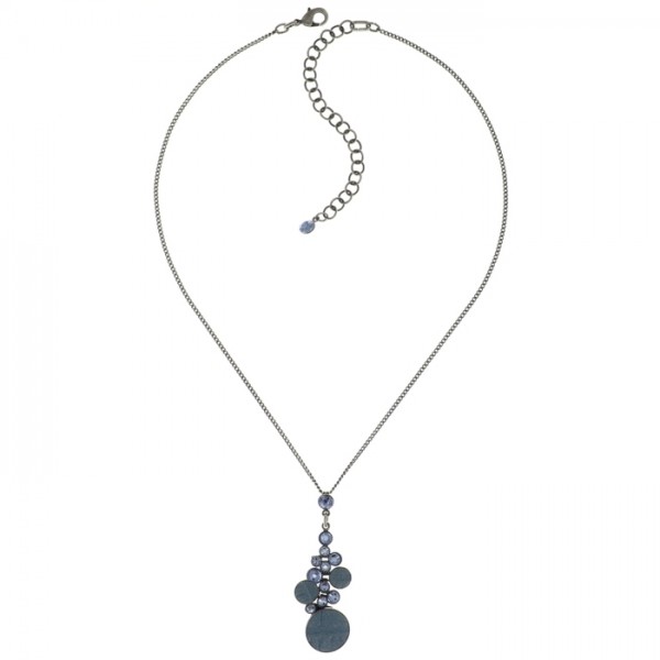 Konplott Kette Planet River mit blauen Swarovski Elements