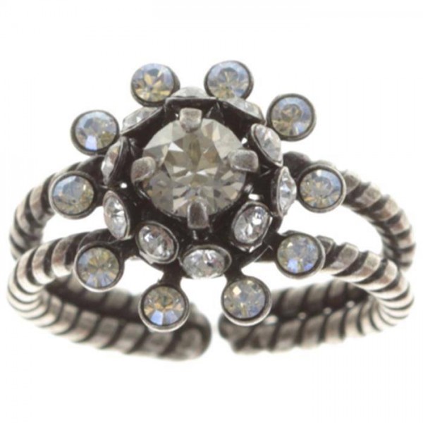 Pool-Side Flower Ring in einem schönen weiss von Konplott