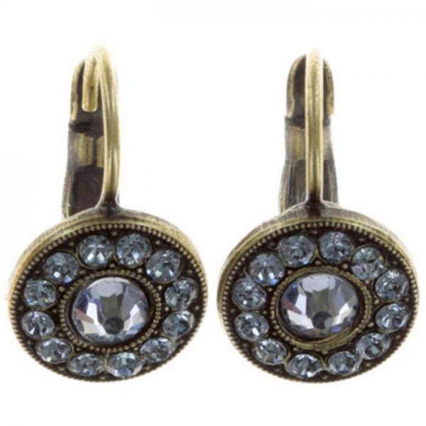 Konplott Ohrringe Spell on you in hellblau funkeln mit 13 Swarovski Elements