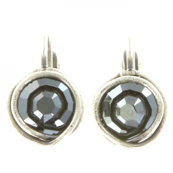 Konplott Sparkle Twist Ohrringe in schwarz
