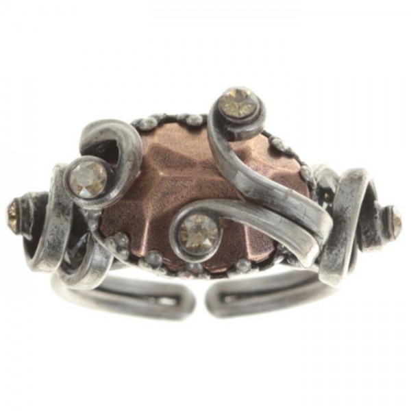 Konplott Dragon Shield Ring braun