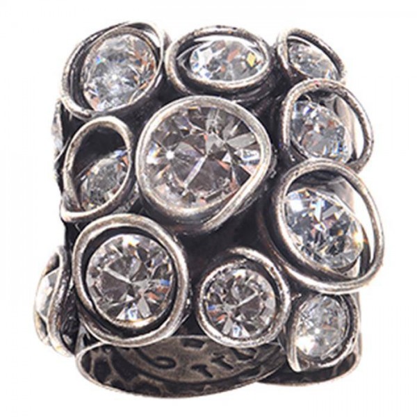 Konplott Sparkle Twist Ring weiß