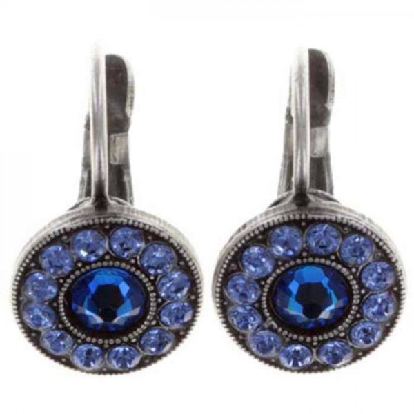 Konplott Ohringe Spell on you erstrahlen mit dunkelblau farbenen Swarovski Elements