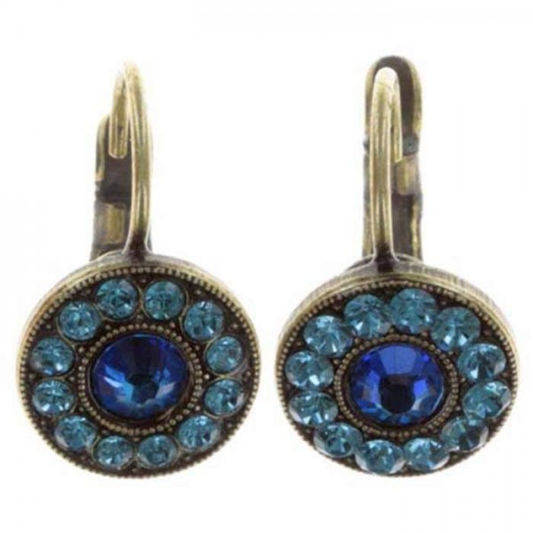 Konpott Ohrringe Spell on you in blau tuerkisfunkeln mit glitzernden 13 Swarovski Elements