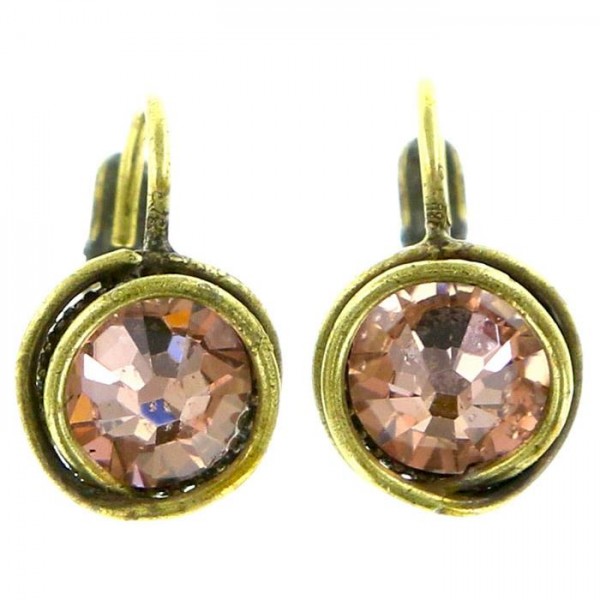Konplott Sparkle Twist Ohrringe in beige pink