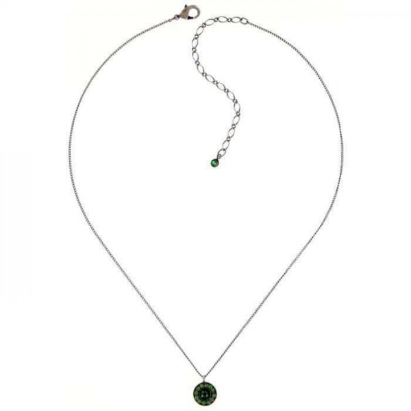 Konplott trendige Spell on you Halskette ist mit 13 gruenen Swarovski Elements