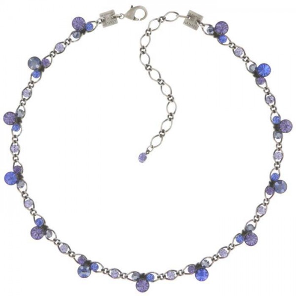 Disco Star Halskette in blau lila von Konplott