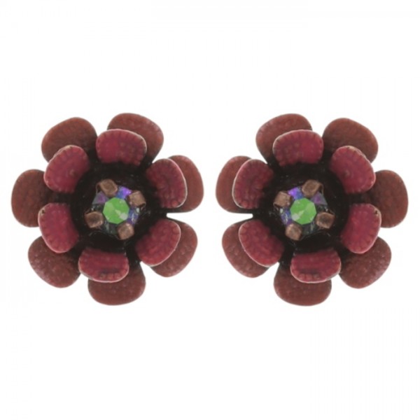 Konplott Mille Fleurs Ohrstecker rot orange