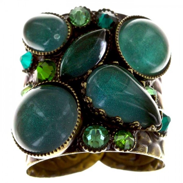Konplott Jelly Fish Wedding Ring in dunkelgrün