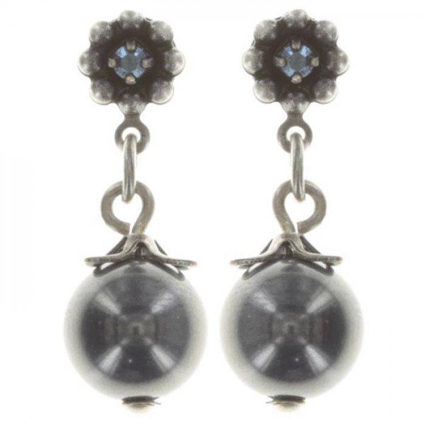 Konplott Pearl ´n´Ribbons schwarze schicke Ohrstecker